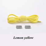 Semicircle No Tie Shoelaces Elastic Shoe laces Sneakers shoelace Metal Lock Lazy Laces for Kids and Adult One size fits all shoe