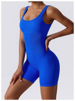 SculptFit Ribbed Seamless Yoga Bodysuit