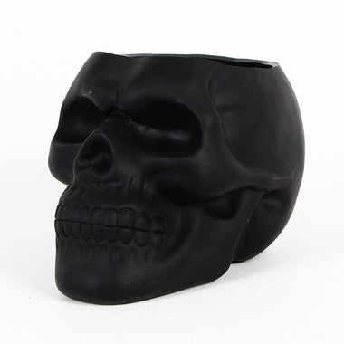 Skull Shaped Pen Pencil Holder Home Office Desk Makeup Supplies Office Organizer Accessory Prop