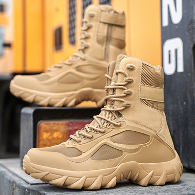 Men Military Boots Men's Desert Combat Boots Outdoor Man non-slip Snow Boots Male waterproof Tactical Boots platform Ankle Boots