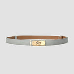 Luxury Brand Leather Women Waist Belt DesignerWomen Dress Party Cowhide Knot Belt Gold Alloy Buckle Waistband Jeans Female Gift