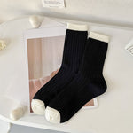 New 2023 Summer Women Socks Hollow Out Mesh Thin Breathable Cotton Long Socks Casual Fashion Solid Color School Girls Crew Socks