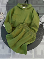Autumn Outfits Hoodie Two Piece Set Women 2023 Casual Streetwear Tracksuit Female Hooded Sweatshirt Wide Leg Pants/Shorts Suit