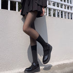 Sexy Women Tights Pantyhose Patchwork Sheer Black Thigh High Stockings Tights Women Female Hosidery Over Knee Stripe Pantyhose