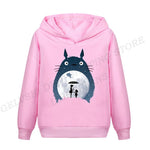 Studio Ghibli Totoro Hoodie Men Women Fashion Hoodies Kids Hip Hop Hoodie Japanese Anime Sweatshirt Women Tracksuit Boy Coats