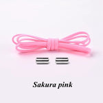 Semicircle No Tie Shoelaces Elastic Shoe laces Sneakers shoelace Metal Lock Lazy Laces for Kids and Adult One size fits all shoe