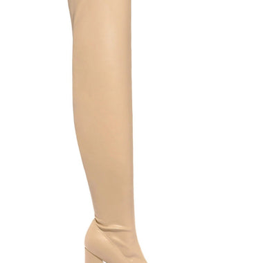 Women Thigh High Boots Double Platform Block High Heels Over The Knee Boots Zip Sexy Long Shoes Boots For Woman