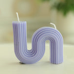 Wholesale Home decorative candle U-Shaped geometric scented candles Ins popular rainbow bridge room decor aroma candles decor