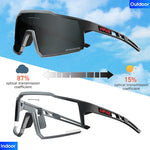 KAPVOE Red Photochromic Cycling Glasses Men MTB Cycling Sunglasses Women Road Bicycle Glasses UV400 Outdoor Bicycle Sunglasses