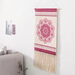 Wall Hanging Macrame Tapestry Home Decor Cotton Tassel Handmade Woven Bohemian geometric canvas Art background cloth tapestry