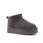 Low Shaft Australia Unisex Thick Platform Sole Snow Boots Women Genuine Leather Ankle Boots Warm Men Winter Shoes