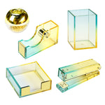 Office Supplies Gold Desk Organizer Set Rose Gold Accessories Home Office Desk Set