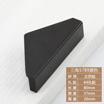 1pc Cabinet Drawer Handle and Knob Aluminum Furniture Handles Golden Black Nickle Semicircle Half Moon Matte Pull 64mm