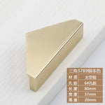 1pc Cabinet Drawer Handle and Knob Aluminum Furniture Handles Golden Black Nickle Semicircle Half Moon Matte Pull 64mm