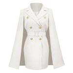 2023 Sexy Slim Women Blazer Jacket Temperament Cape Cloak Long Sleeve Blazer Women Coats