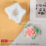 3D DIY Rose Peony Flowers Mould Cold Dishes Cake Flipping Candles Scented Candles Handmade Valentine's Day Soap Silicone Mold