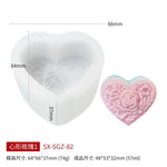 3D DIY Rose Peony Flowers Mould Cold Dishes Cake Flipping Candles Scented Candles Handmade Valentine's Day Soap Silicone Mold