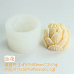 3D DIY Rose Peony Flowers Mould Cold Dishes Cake Flipping Candles Scented Candles Handmade Valentine's Day Soap Silicone Mold