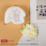 3D DIY Rose Peony Flowers Mould Cold Dishes Cake Flipping Candles Scented Candles Handmade Valentine's Day Soap Silicone Mold