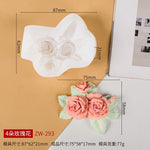 3D DIY Rose Peony Flowers Mould Cold Dishes Cake Flipping Candles Scented Candles Handmade Valentine's Day Soap Silicone Mold