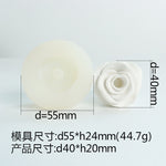 3D DIY Rose Peony Flowers Mould Cold Dishes Cake Flipping Candles Scented Candles Handmade Valentine's Day Soap Silicone Mold