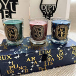 Diptyque Set Of 3 Holiday Scented Candles Limited Edition 70g