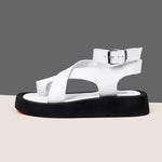 AIYUQI Women Summer Sandals 2023 New Genuine Leather Ladies Sandals Flat Fashion Sandals Women