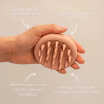Silicone Scalp Brush Scrubber Massager for Hair Growth Head Massager Scalp Handheld Hair Cleaning Comb Scalp Exfoliator