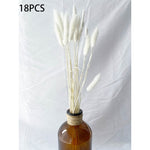 Artificial Pampas Grass Fake Flowers Bunny Tail Grass Furry Plants for Home Decor Wedding Desk Decoration
