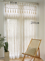 Bohemia Hand-woven Macrame Cotton Door Curtain Tapestry Wall Hanging Art Tapestry Wedding Backdrop Tapestry Decoration