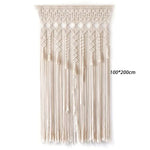 Bohemia Hand-woven Macrame Cotton Door Curtain Tapestry Wall Hanging Art Tapestry Wedding Backdrop Tapestry Decoration