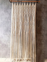 Bohemia Hand-woven Macrame Cotton Door Curtain Tapestry Wall Hanging Art Tapestry Wedding Backdrop Tapestry Decoration