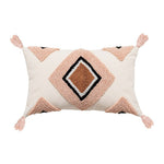 Decoration Throw Cushion Cover Pink Pillow Cover Rainbow 30x50cm/45x45cm Tufted Diamond Bohemian Macrame Pillowcase