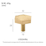 Dooroom Brass Furniture Handles Modern Hammered Round Hexagon Pulls Wardrobe Dresser Cupboard Cabinet Drawer Wine Bar Knobs