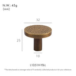 Dooroom Brass Furniture Handles Modern Hammered Round Hexagon Pulls Wardrobe Dresser Cupboard Cabinet Drawer Wine Bar Knobs