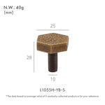 Dooroom Brass Furniture Handles Modern Hammered Round Hexagon Pulls Wardrobe Dresser Cupboard Cabinet Drawer Wine Bar Knobs