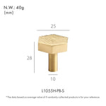 Dooroom Brass Furniture Handles Modern Hammered Round Hexagon Pulls Wardrobe Dresser Cupboard Cabinet Drawer Wine Bar Knobs