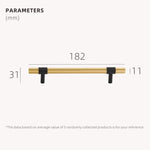 Dooroom Brass Furniture Handles Modern Knurling Black Gold Pulls Wardrobe Dresser Cupboard Cabinet Drawer Shoe Box Knobs