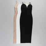 Bandage Women Dress 2020 New Summer Sexy Party Club Elegant Bodycon Bandage Dress Spaghetti Strap Ladies Clothes