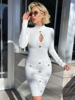 Vogue Muse Vortex Bodycon Dress