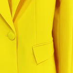 HIGH STREET Newest 2023 Runway Designer Suit Set Women's Single Button Blazer Flare Pants Suit