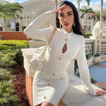 Vogue Muse Vortex Bodycon Dress