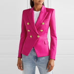 Fashion Blazer Women Coat Brand Quality Clothing Tailored Woman Blazer Double Breasted Female Basic Coat Ladies Overcoat Clothes