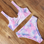 Leopard High Waist Bikini 2020 Women Bikini Push Up Tie Dye Swimsuit Female Plus Size Swimwear Women Micro Biquini Beachwear