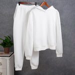 Women Tracksuit Sets Elegant Warm Hoodie Sweatshirts and Long Pants Fashion 2 Piece Sets Female Sweatshirt Suits 2021