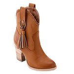 Thick High Heel Tassel Buckle Pointed Toe Women Winter Ankle Boots Lady Fashion Sexy Fringe Short Boots Plus Size 34-43 SXQ0916