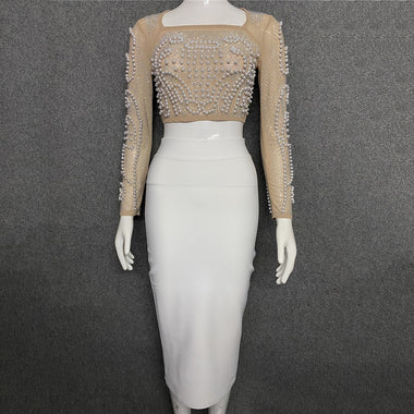 Glamourista Beaded Two-Piece Set
