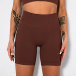 NCLAGEN Seamless Sports Shorts Women Fitness Summer Gym Shorts Sexy Running Leggings High Waist Elastic Squat Proof Yoga bottoms