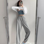 Hoodies Womens Spring Hot Sexy Ladies Loose Leisure Fit European Style Trendy Solid New Chic All-match Simple Soft Daily Design