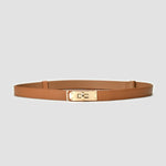 Luxury Brand Leather Women Waist Belt DesignerWomen Dress Party Cowhide Knot Belt Gold Alloy Buckle Waistband Jeans Female Gift